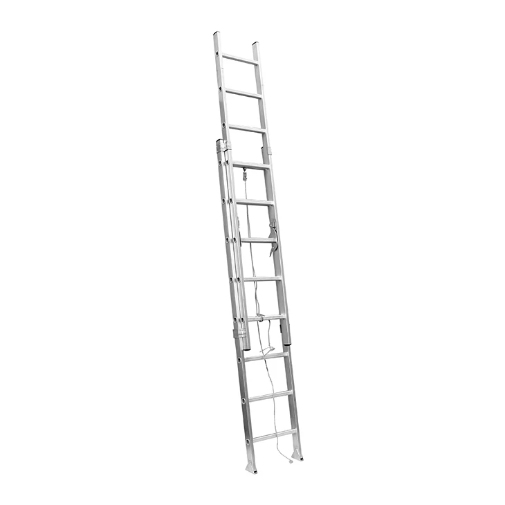 Extension Ladder With Rope And Pulley-