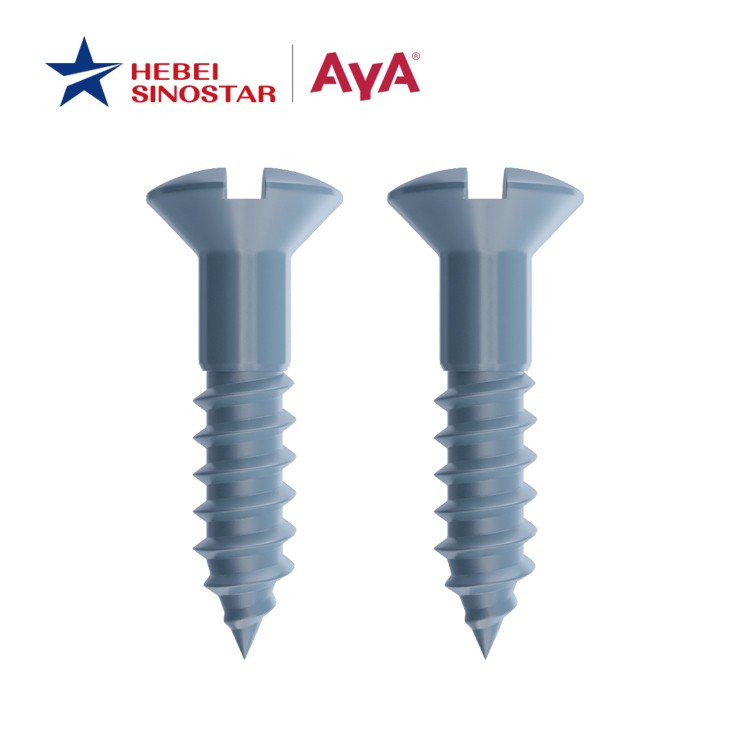 Upušteni vijci za drvo s prorezima